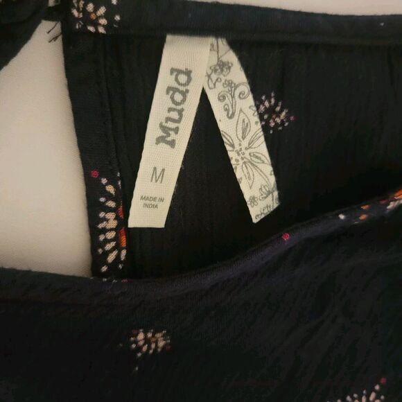 Mudd Long Sleeve Romper Size Medium M Aztec Gauze‎ Keyhole V Neck - Picture 5 of 6